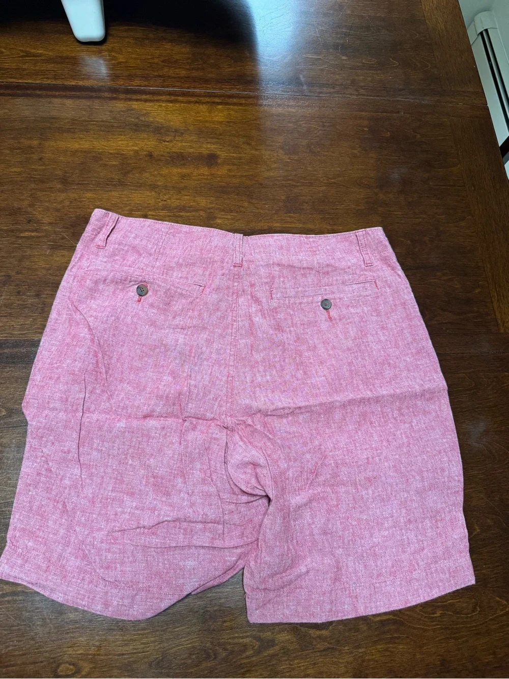 J. Crew Men’s Heathered Red Flat-Front Shorts